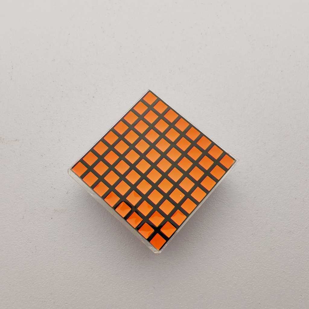 display a matrice di punti quadrati a LED 8*8 rosa per ascensori