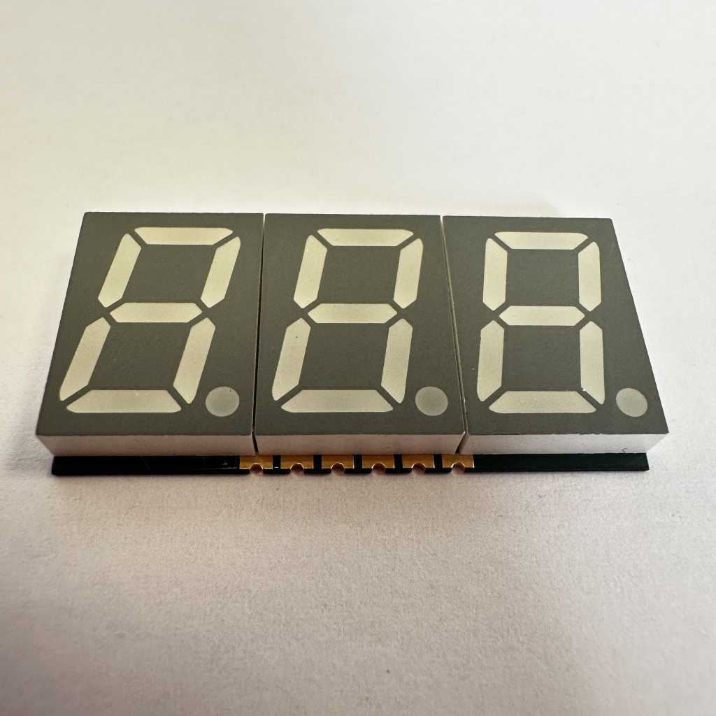 Ultra bright white SMD 7 Segment LED Display 3 Digit 14.2mm common cathode for Temperature Controller