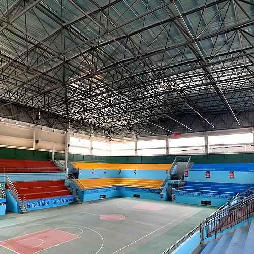 индивидуальное инженерное решение для стальной пространственной рамы крыши стадиона