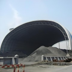 решение для кровли с пространственным каркасом из стального угольного сарая