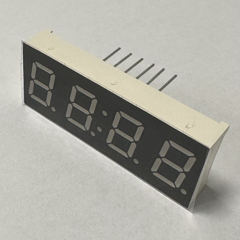 display LED a 7 segmenti a 4 cifre giallo super luminoso a catodo comune