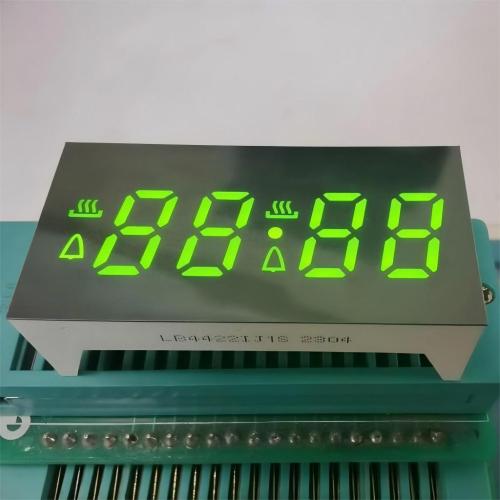 Display LED de ânodo comum de 4 dígitos e 7 segmentos, verde super brilhante, para forno a gás.