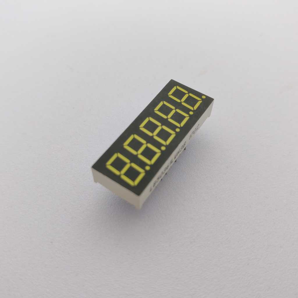 Màn hình LED siêu trắng 5 chữ số 7 đoạn cho đèn báo kỹ thuật số