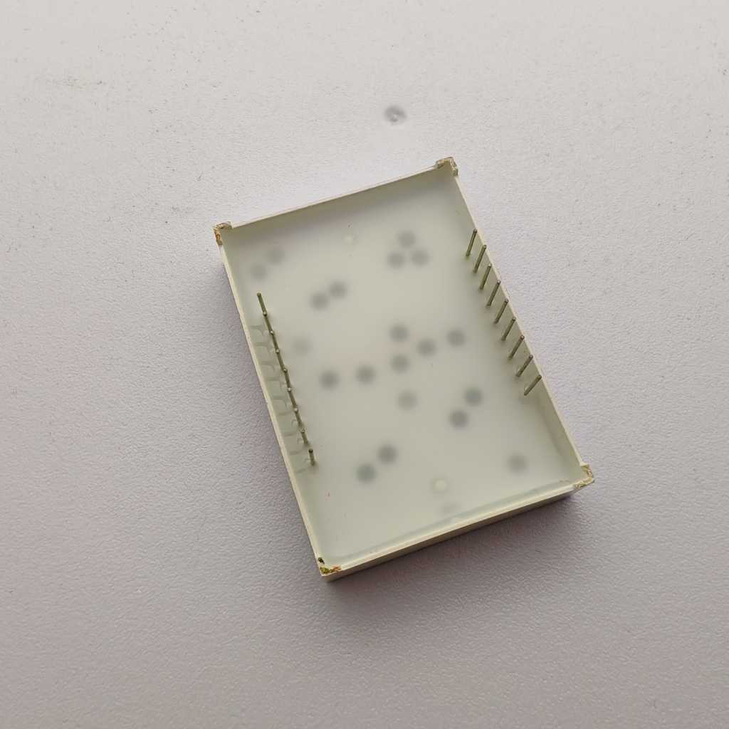 Pantalla de temperatura LED naranja de 7 segmentos y 2 dígitos