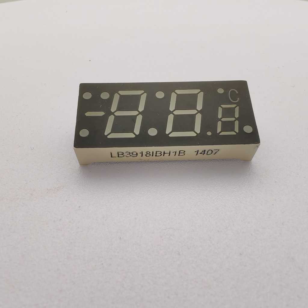 온도 표시용 7세그먼트 맞춤형 파란색 LED 디스플레이