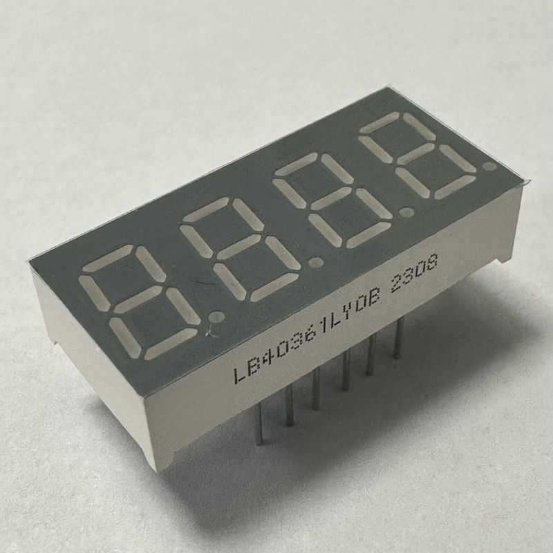 계기판용 4자리 7세그먼트 LED 디스플레이 (공통 양극 방식)