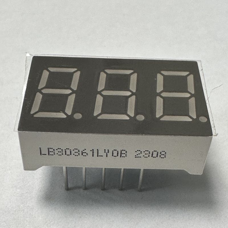 3-stellige 7-Segment-LED-Anzeige mit gemeinsamer Kathode für Heimanwendungen
