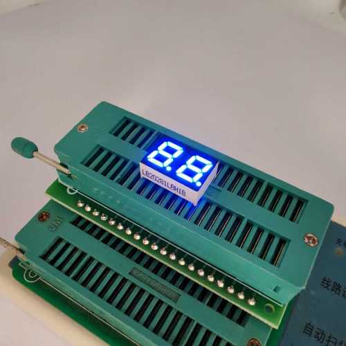 Affichage LED bleu ultra-brillant à 7 segments et 2 chiffres pour panneaux de commande