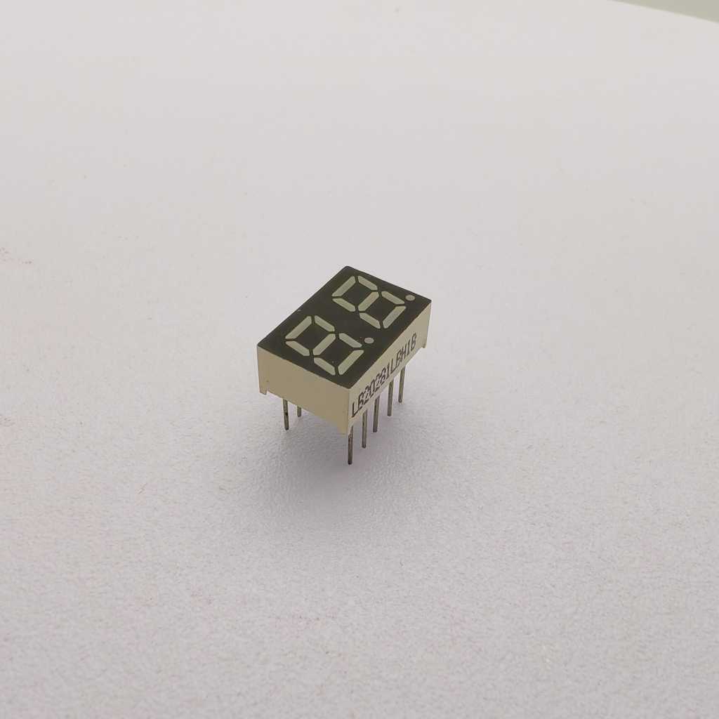 Affichage LED bleu ultra brillant à 2 chiffres et 7 segments pour systèmes électroniques