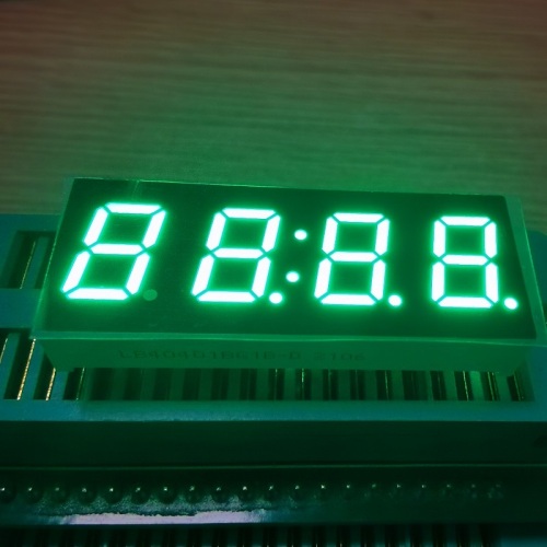 7-Segment-LED-Anzeige, 4-stellig, 10,16 mm, rein grün, gemeinsame Anode, für Induktionskochfeld-Timer