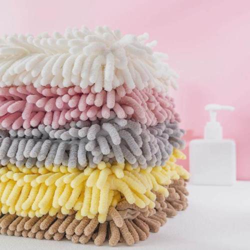 Chenille Hand Towel Hanging Super Absorbent Quick Dry Thick Kitchen Bathroom Washcloth for Adults Kids