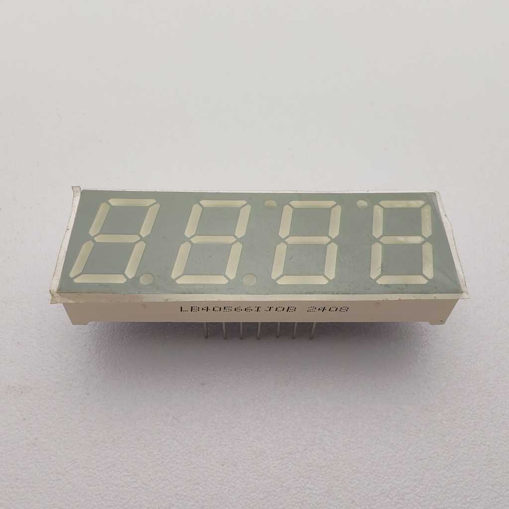 4-разрядный 7-сегментный светодиодный индикатор желто-зеленого цвета, предназначенный для индукционных плит.