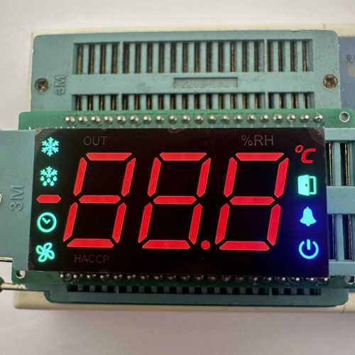 Màn hình LED 7 đoạn màu đỏ/xanh dương/xanh lá cây, 3 chữ số, 12.7mm, dùng cho tủ lạnh.