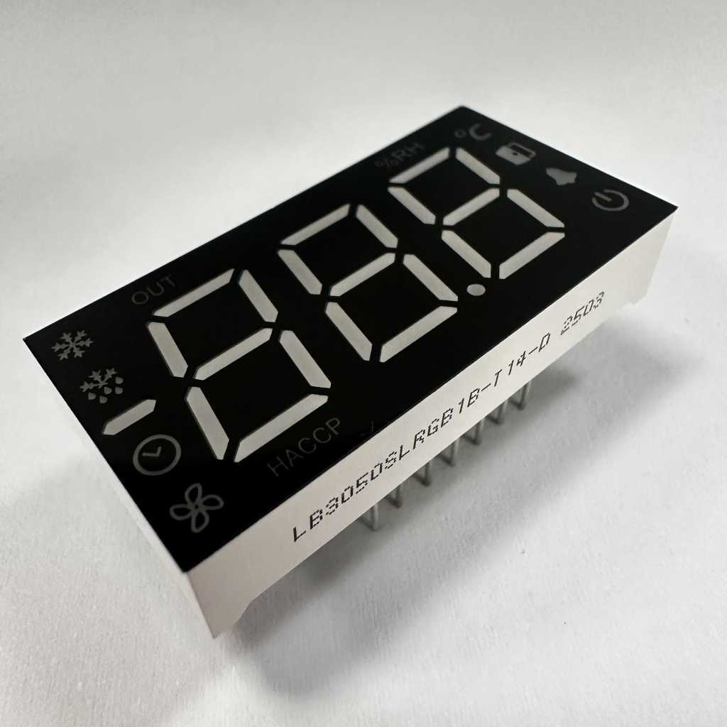 Màn hình LED 7 đoạn màu đỏ/xanh dương/xanh lá cây, 3 chữ số, 12.7mm, dùng cho tủ lạnh.