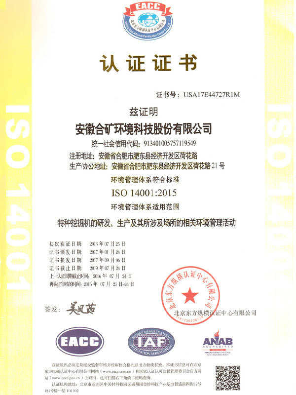 ISO14001 environmental management system
