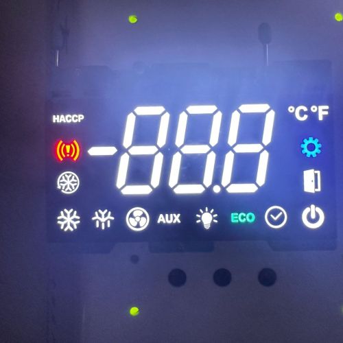 Display LED personalizado de 3 dígitos e 7 segmentos para controlador de temperatura de câmara fria