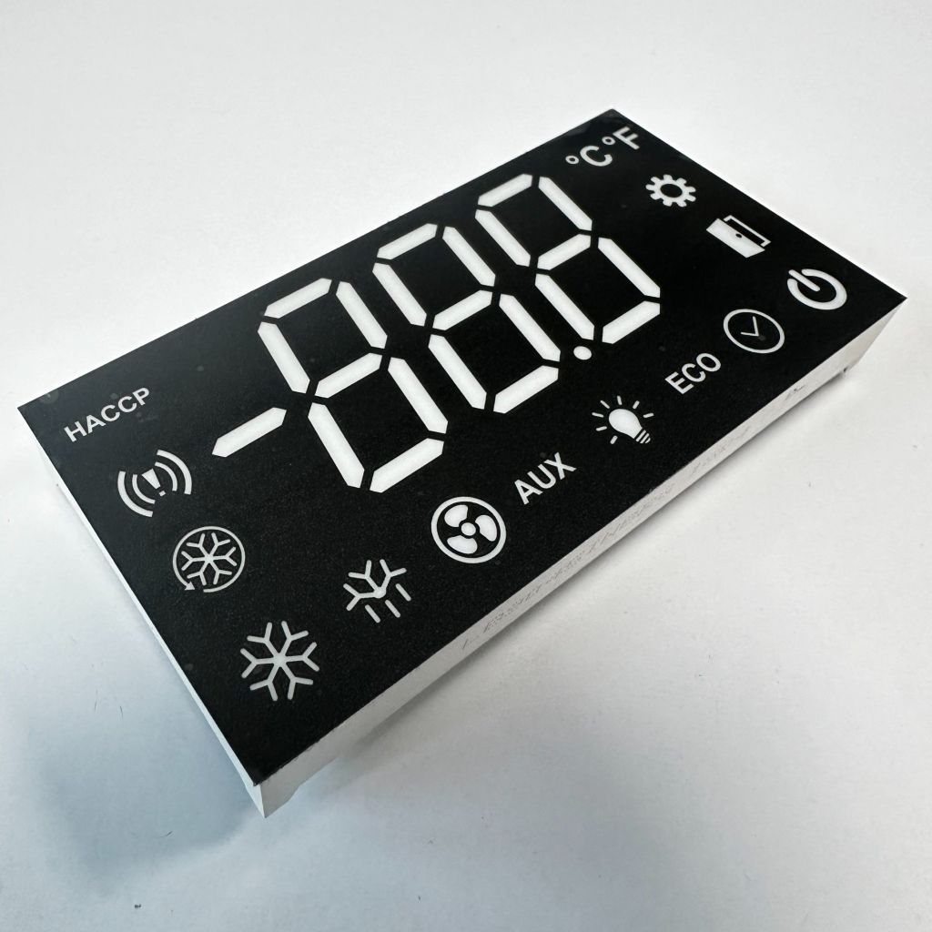 Display LED personalizado de 3 dígitos e 7 segmentos para controlador de temperatura de câmara fria