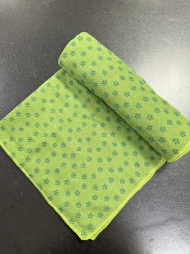 Khăn tập yoga PVC chấm bi chống trượt, khăn trải thảm tập thể dục, thấm hút tốt, di động, có thể giặt, dày dặn.