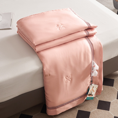 Chăn mùa hè 100% lyocell, mềm mại, thoáng mát, có thể giặt máy, nhẹ, thích hợp cho điều hòa không khí.