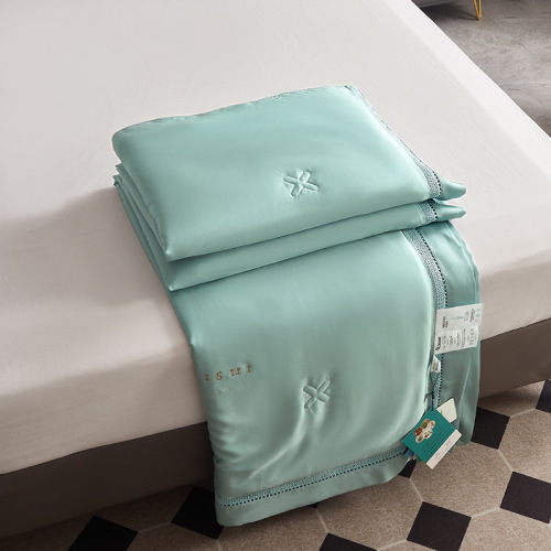 Chăn mùa hè 100% lyocell, mềm mại, thoáng mát, có thể giặt máy, nhẹ, thích hợp cho điều hòa không khí.