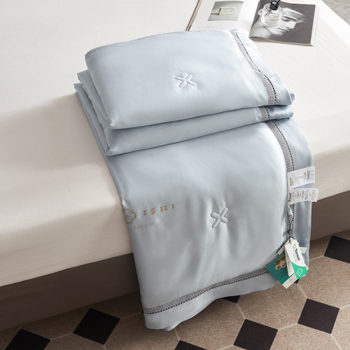 Chăn mùa hè 100% lyocell, mềm mại, thoáng mát, có thể giặt máy, nhẹ, thích hợp cho điều hòa không khí.