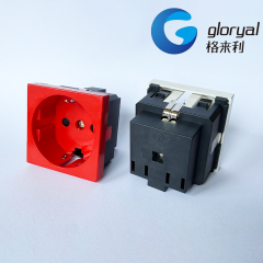 GERMANY TYPE 45X45 1PORT SOCKET