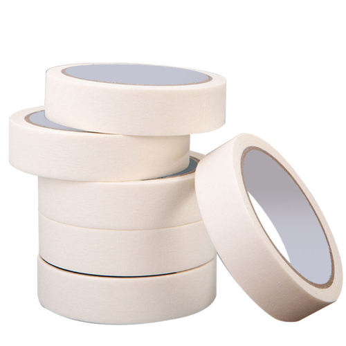 #130micx25mmx40Mx12PK White Masking Tape