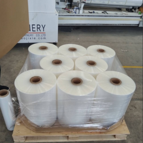 17mic/20mic/23micx500mmx45kgs Gross Weight LLDPE Stretch Film Jumbo Rolls