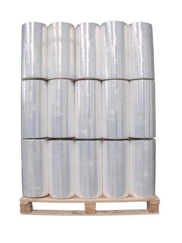 15micx500mmx1.4kgs Net Weight Manual Stretch Wrap Film LLDPE Papercore 0.3kgs