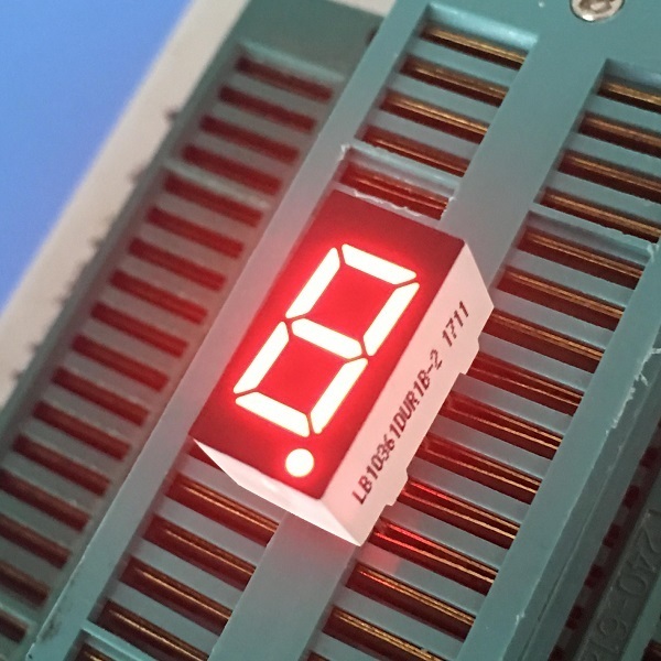 Common Cathode ultra bright Red 0.36 inch Single Digit 7 Segment led display