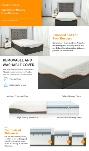 Hybrid memory foam mattress
