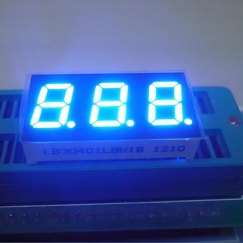 커피 메이커 기계용 0.4인치 3자리 초고휘도 블루 7세그먼트 LED 디스플레이 공통 음극