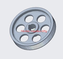 Aluminumn Pulley for VOLVO Raw sea water pump D4 D6 3583599 Jabsco 50395-0100