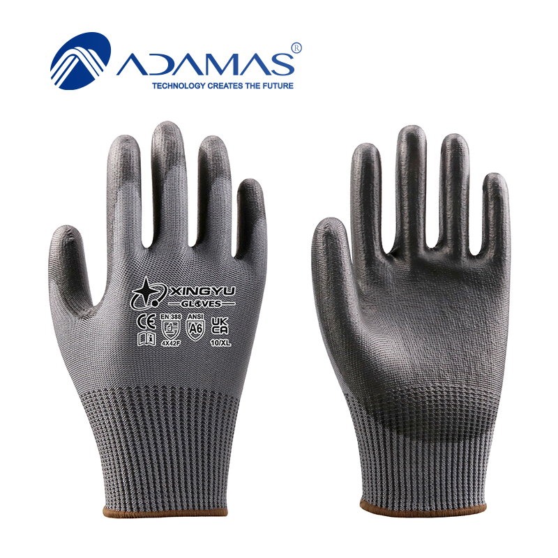 AP1306 13G ADAMAS Liner PU Smooth Coated Gloves