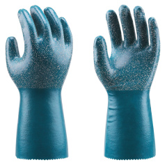 N7100 Cotton Interlock Nitrile Granular Gloves