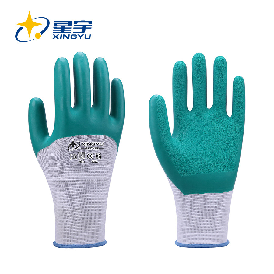 T3003 15G Nylon Liner Latex Coated Gloves