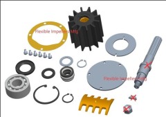 Raw Sea Water Pump Rebuild Kit Jabsco 6980-0011 Caterpillar 4L5788 343 353 D343