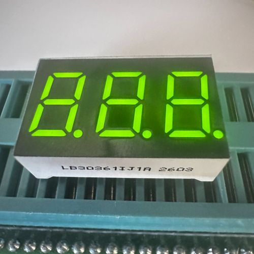 온도/습도 표시기용 초고휘도 블루 0.36인치 3자리 7세그먼트 LED 디스플레이 공통 양극