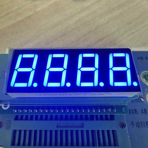Affichage LED à 7 segments à anode commune bleue ultra brillante de 0,56 pouces à 4 chiffres