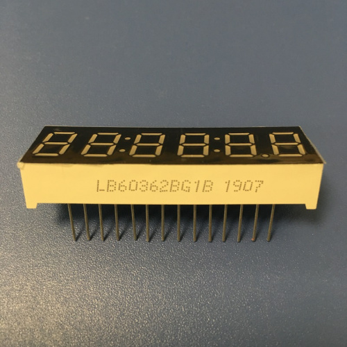 Display a 7 segmenti a 6 cifre, anodo comune, da 9,2 mm, di colore verde puro, per timer digitale con conto alla rovescia.