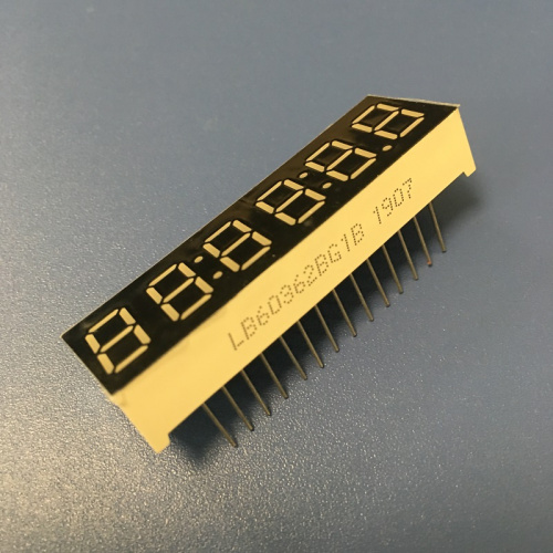 Display a 7 segmenti a 6 cifre, anodo comune, da 9,2 mm, di colore verde puro, per timer digitale con conto alla rovescia.