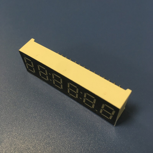 Display a 7 segmenti a 6 cifre, anodo comune, da 9,2 mm, di colore verde puro, per timer digitale con conto alla rovescia.