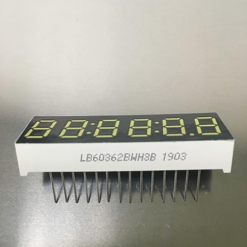 Display a LED a 7 segmenti da 9,2 mm, bianco ultra luminoso, a 6 cifre, anodo comune per timer