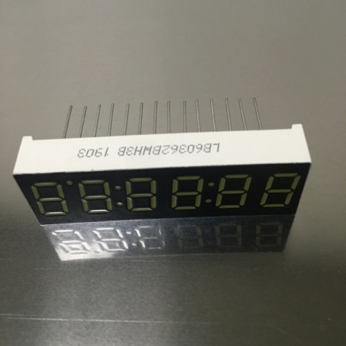 Display a LED a 7 segmenti da 9,2 mm, bianco ultra luminoso, a 6 cifre, anodo comune per timer