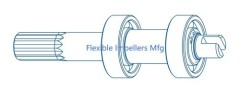 Jabsco Sea Water Pump 18400-0050 shaft bearing assy for Onan Engine
