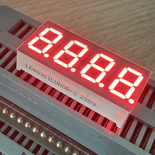 0.36 inch 4 Digit Ultra Bright Red 7 Segment LED Display Common Cathode for Electronics