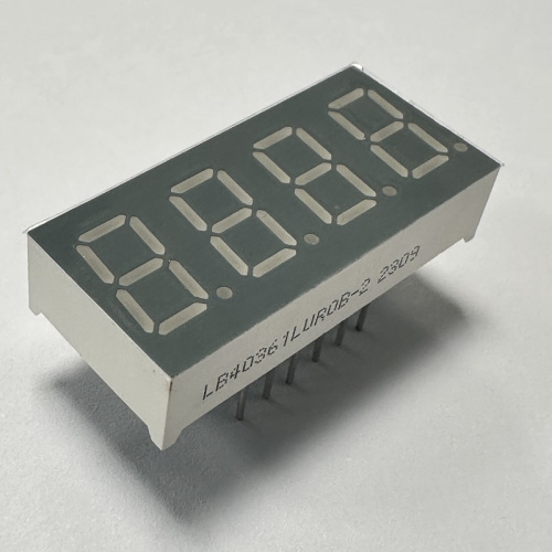 0.36 inch 4 Digit Ultra Bright Red 7 Segment LED Display Common Cathode for Electronics