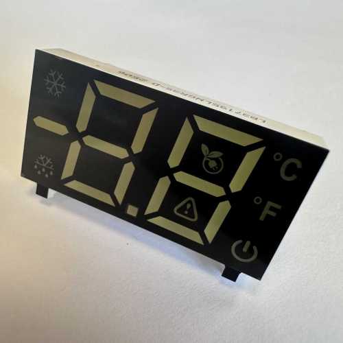 Customized 7 Segment LED Display 2 Digit White/Red/Green for Digital Fridge Controller