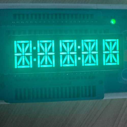 Customized Alphanumeric LED Display 5 Digit 11.35mm Pure Green For Sound Bar