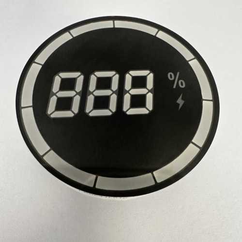 Ultra White Round LED Display 3 Digit 7 Segment For EV Charger